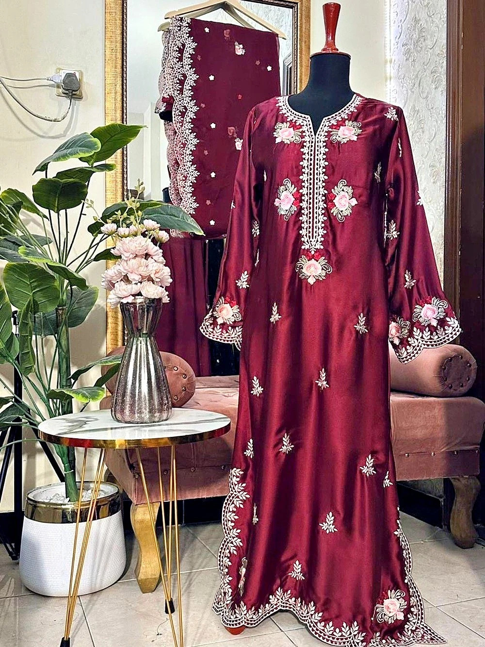 Embroidered beautiful kaftans